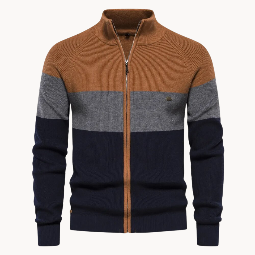 Kevin | Cardigan zippé d'automne